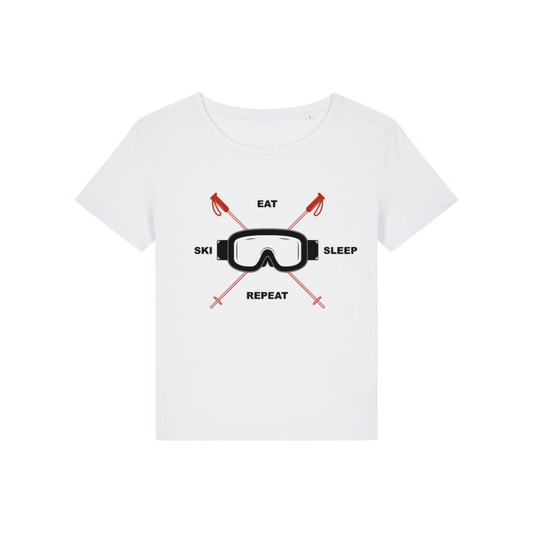 Ski/Eat/Sleep/Repeat - Frauen T-Shirt